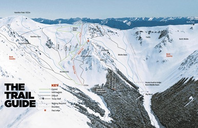 Craigieburn Valley Ski Trail Map
